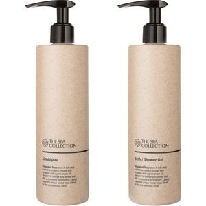 The Spa Collection Bergamot - Shampoo + Body Wash - 400 ml pompfles - Set van 2 stuks