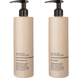The Spa Collection Bergamot - Body Wash + Body Lotion - 400 ml pompfles - Set van 2 stuks