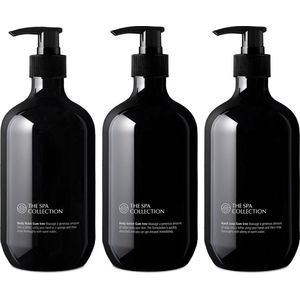 The Spa Collection Gum Tree - Body Wash + Handzeep + Body Lotion - 475 ml stijlvolle zwarte pompfles - Set van 3 stuks