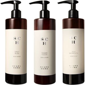 Scapa Home - Body Wash + Handzeep + Body Lotion - 400ml - Luxe Pompfles