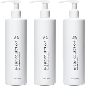 The Spa Collection Lemongrass - 2-in-1 Hair & body wash + Handzeep + Body Lotion - Milde formulering - 400 ml pompfles - Set van 3 stuks