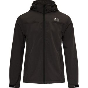 Nordberg - Kjeld - Softshell Outdoor Zomerjas - Zwart Melange