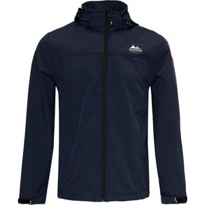 Nordberg - Kjeld - Softshell Outdoor Zomerjas - Dark Navy/Donkerblauw Melange