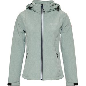 Nordberg Rinda - Softshell Outdoor Zomerjas Dames - Lichtgroen Melange