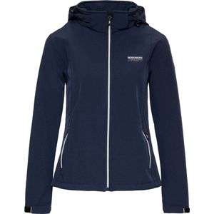 Rinda - Softshell Jas - Dark Navy Melange - Dames