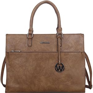 Wimona Franca 1290 Schoudertas / Laptoptas - 14 inch - Taupe