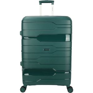 Decent One-City Grote Reiskoffer - Trolley 76 cm - Koffer met TSA slot - Inhoud 94 liter - Dark green