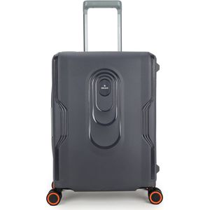 Decent Handbagage Harde Koffer / Trolley / Reiskoffer - 55 x 40 x 20 cm - OnTour - Grijs