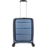 Decent Handbagage Harde Koffer / Trolley / Reiskoffer - 55 x 40 x 20 cm - BMotion - Blauw