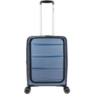 Decent Handbagage Harde Koffer / Trolley / Reiskoffer - 55 x 40 x 20 cm - BMotion - Blauw