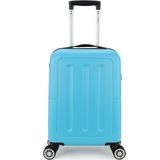 Decent Handbagage Harde Koffer / Trolley / Reiskoffer - 55 x 35 x 20 cm - NeonFix - Blauw