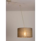 Lumidora Hanglamp 31140 - E27 - Beige - Taupe - Zand - Metaal - ⌀ 45 cm