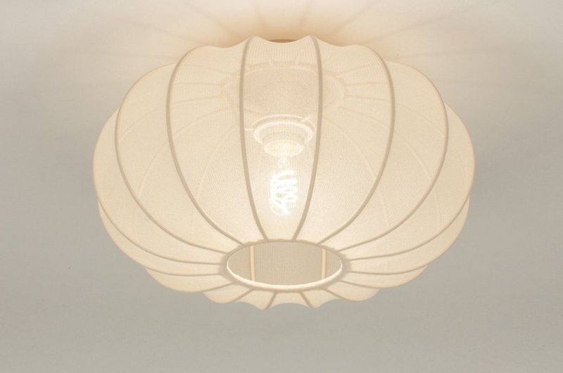 Luxe - Lampion Lamp - Beige - Stof