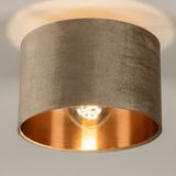 Lumidora Plafondlamp 30913 - Plafonniere - CHARLOTTE - E27 - Zwart - Roodkoper - Taupe - Metaal - ⌀ 25 cm