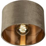 Lumidora Plafondlamp 30913 - Plafonniere - CHARLOTTE - E27 - Zwart - Roodkoper - Taupe - Metaal - ⌀ 25 cm