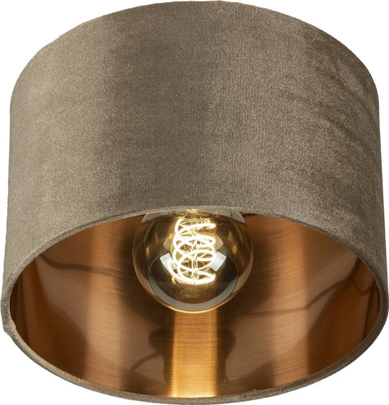 Lumidora Plafondlamp 30913 - Plafonniere - CHARLOTTE - E27 - Zwart - Roodkoper - Taupe - Metaal - ⌀ 25 cm