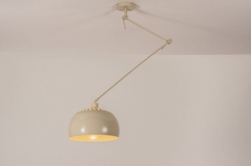 Lumidora Hanglamp 31176 - E27 - Beige - Zand - Metaal - ⌀ 32 cm