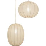 Lumidora Hanglamp 74687 TACK 2 Lichts E27 Beige Zand Metaal