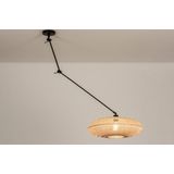 Lumidora - Hanglamp 31226 - Rotan - Zwart - Bruin - Naturel - E27 - ⌀ 50 cm