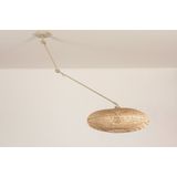 Lumidora Hanglamp 31231 - E27 - Bruin - Beige - Naturel - Zand - Metaal