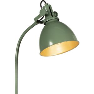 Groene - Vloerlamp - Metaal - Retro Stijl - Gouden Binnenkant