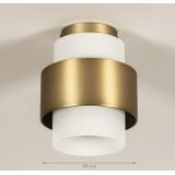 Lumidora Plafondlamp 74789 - E27 - Wit - Goud - Brons - Metaal - ⌀ 20 cm