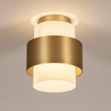 Lumidora Plafondlamp 74789 - E27 - Wit - Goud - Brons - Metaal - ⌀ 20 cm