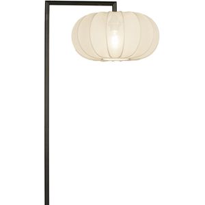 Lumidora Vloerlamp 31281 - POMPOEN - E27 - Zwart - Beige - Metaal