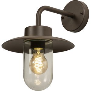 Lumidora Wandlamp 74839 - E27 - Bruin - Metaal - Buitenlamp - IP44