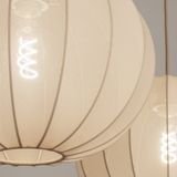 Lumidora Hanglamp 74883 - 2 Lichts - E27 - Beige - Metaal