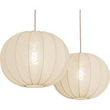 Lumidora Hanglamp 74883 - 2 Lichts - E27 - Beige - Metaal