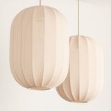 Lumidora Hanglamp 74884 TACK 2 Lichts E27 Beige Metaal