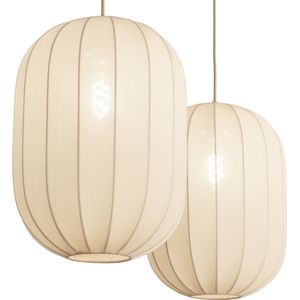 Lumidora Hanglamp 74884 TACK 2 Lichts E27 Beige Metaal