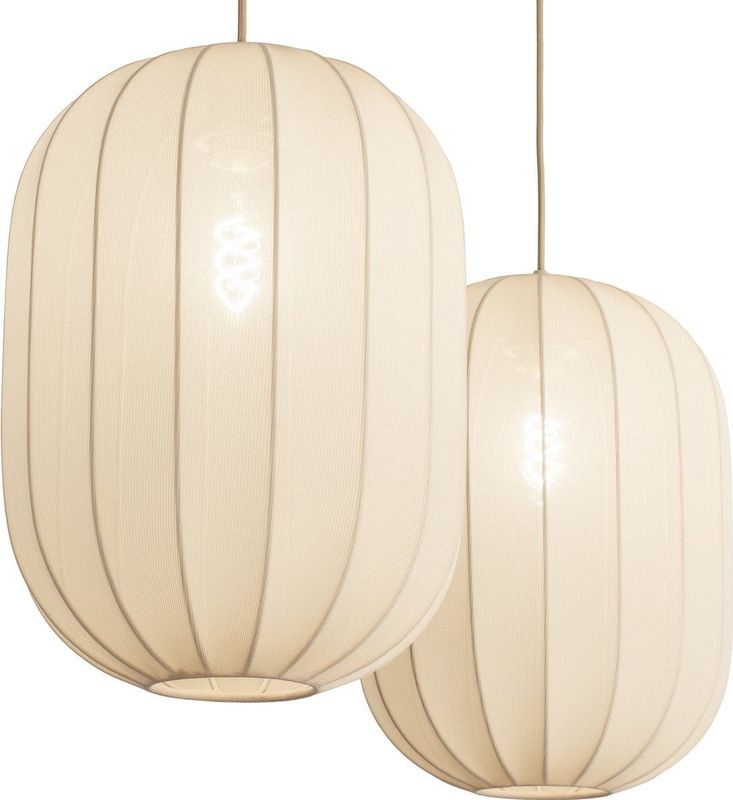 Lumidora Hanglamp 74884 TACK 2 Lichts E27 Beige Metaal