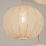 Hanglamp - Japandi Stijl - Beige - Drie Lampionnen - Luxe Uitstraling