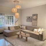 Hanglamp - Japandi Stijl - Beige - Drie Lampionnen - Luxe Uitstraling