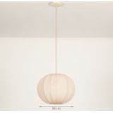 Luxe - Lampion Hanglamp - Beige - Stof - Japandi Stijl