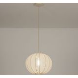 Luxe - Lampion Hanglamp - Beige - Stof - Japandi Stijl