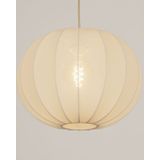 Luxe - Lampion Hanglamp - Beige - Stof - Japandi Stijl