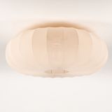 Plafondlamp - Lampion - Beige - Stof - Diameter 70 cm