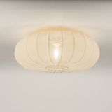 Plafondlamp - Lampion - Beige - Stof - Diameter 70 cm