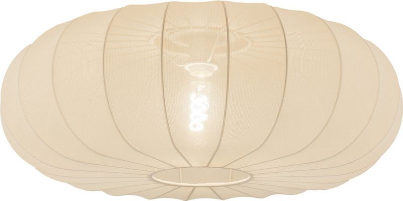 Plafondlamp - Lampion - Beige - Stof - Diameter 70 cm