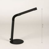 Lumidora Tafellamp 15327 - Ingebouwd LED - 3.0 Watt - 350 Lumen - 2700 Kelvin - Zwart - Metaal - Met dimmer