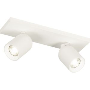 Lumidora Opbouwspot 74937 - 2 Lichts - GU10 - Wit - Goud - Metaal
