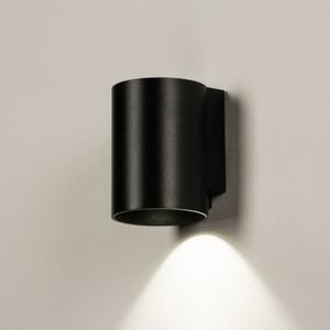 Lumidora Wandlamp 74950 - Voor buiten - DANNY OUT - GU10 - Zwart - Metaal - Buitenlamp - IP65