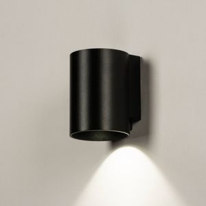 Lumidora Wandlamp 74950 - Voor buiten - DANNY OUT - GU10 - Zwart - Metaal - Buitenlamp - Badkamerlamp - IP65