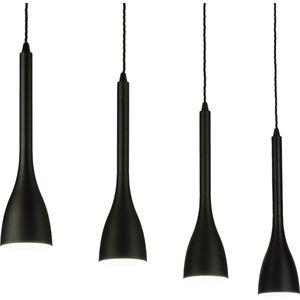 Lumidora Hanglamp 74968 - 4 Lichts - GU10 - Zwart - Metaal