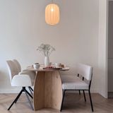 Lampion Hanglamp - Beige - Ovale Vorm - Stof