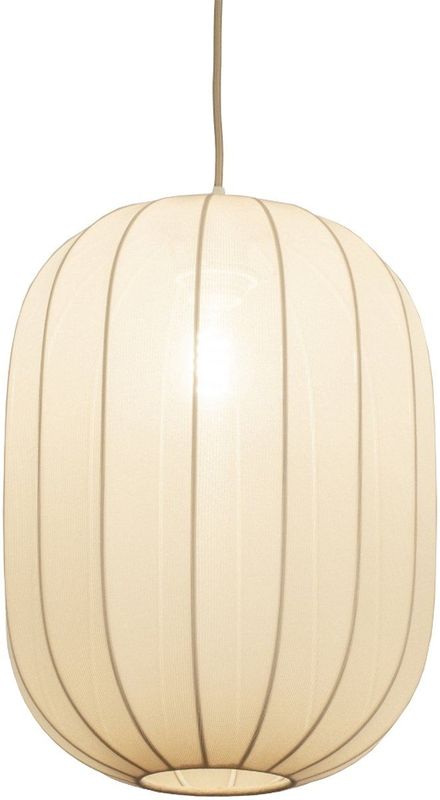 Lampion Hanglamp - Beige - Ovale Vorm - Stof
