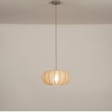 Hanglamp - Taupe - Stof - Tulband Vorm